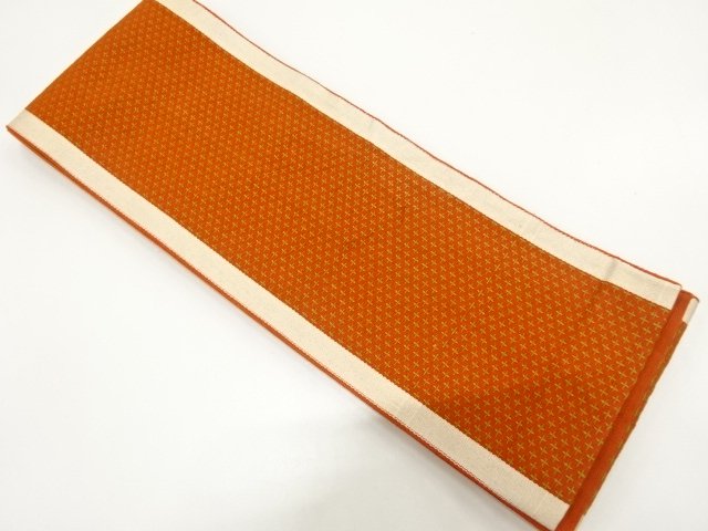 JAPANESE HANHABA OBI / WOVEN CROSS PATTERN